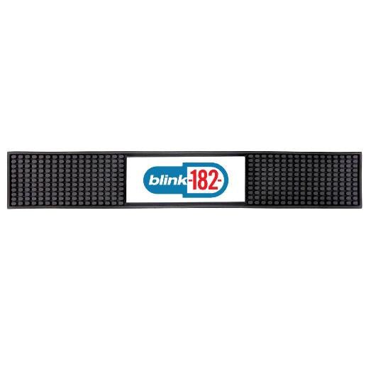 Custom Rubber Bar Mat with Rectangle Imprint Area - 22.75L″ x 3.4″W