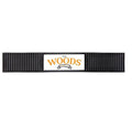 Custom Rubber Bar Mat with Rectangle Imprint Area - 22.75L″ x 3.4″W