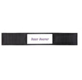 Custom Rubber Bar Mat with Rectangle Imprint Area - 22.75L″ x 3.4″W