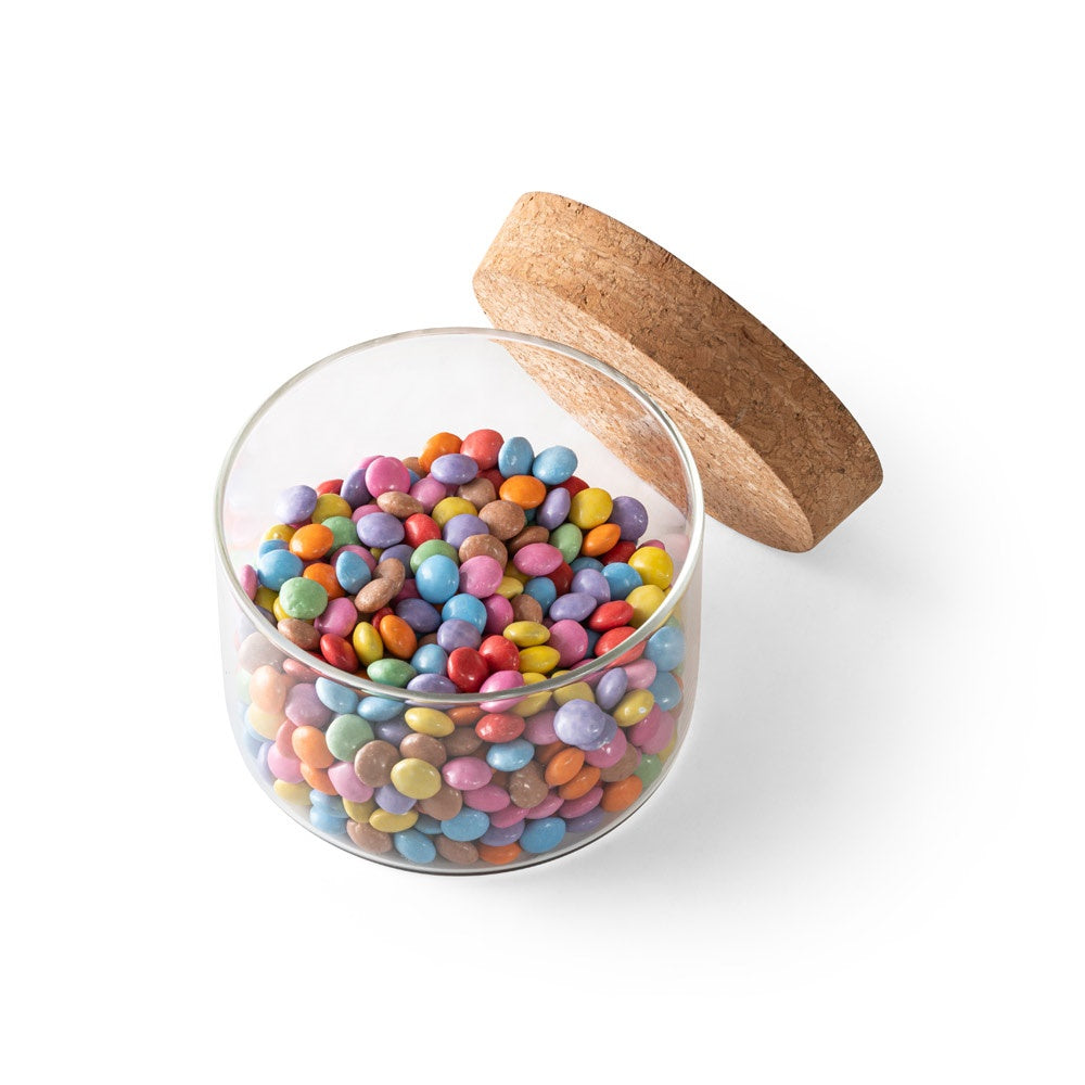 SPICE 380. Borosilicate glass canister with bamboo lid 380 mL