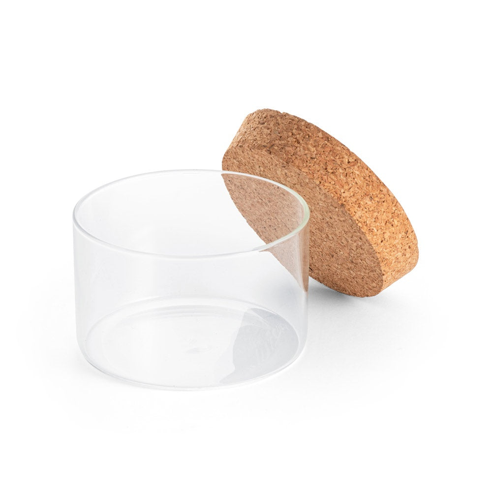 SPICE 380. Borosilicate glass canister with bamboo lid 380 mL