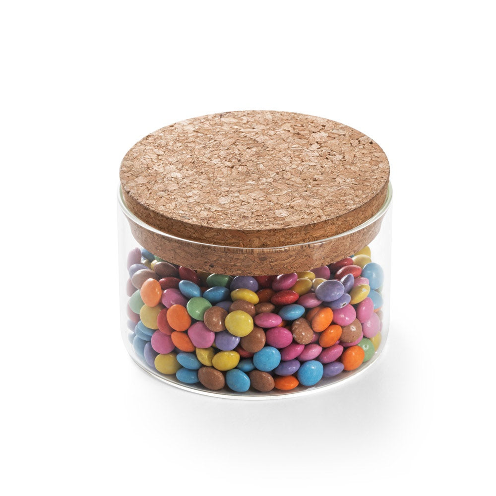 SPICE 380. Borosilicate glass canister with bamboo lid 380 mL