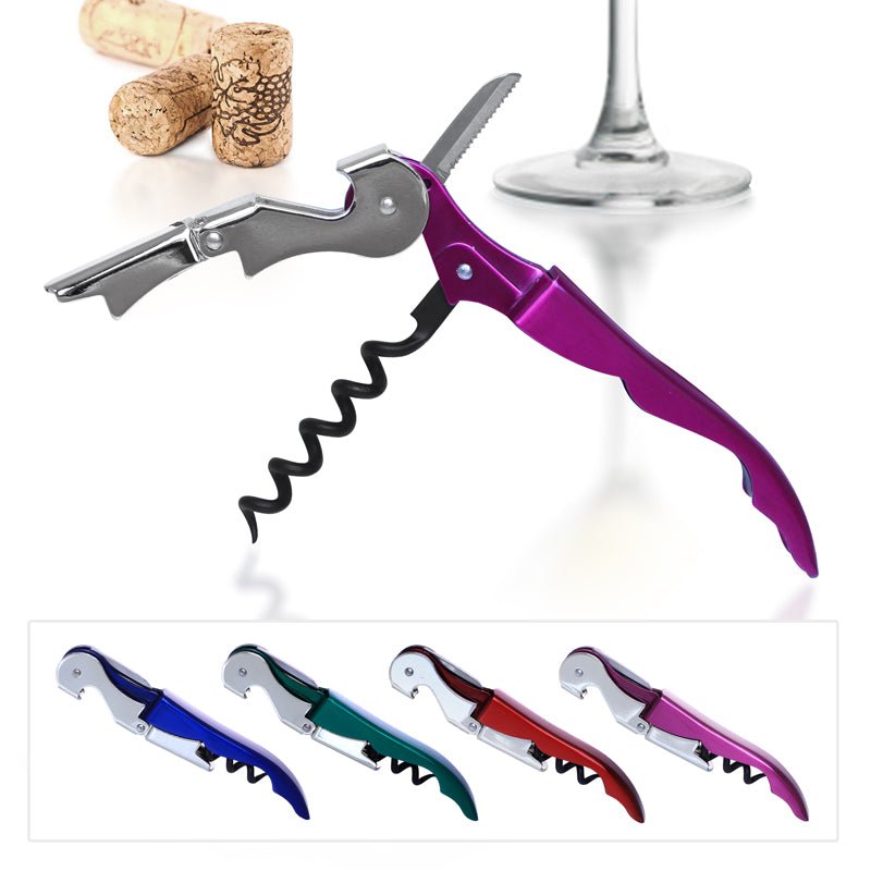 Corkscrew - Double Lever - Stainless Steel Candy Coated