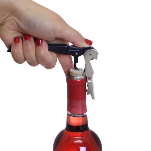 Corkscrews - Double Lever - Maroon, Stainless Steel and Black