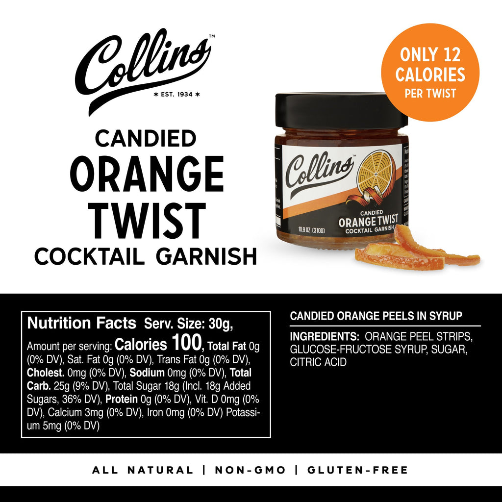Candied Orange Twist in Syrup, 10.9 oz