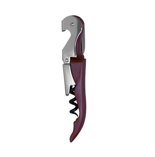 Corkscrews - Double Lever - Maroon, Stainless Steel and Black
