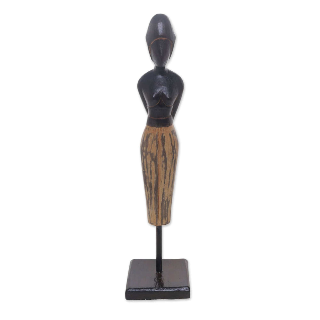 Wood sculpture - Waiting