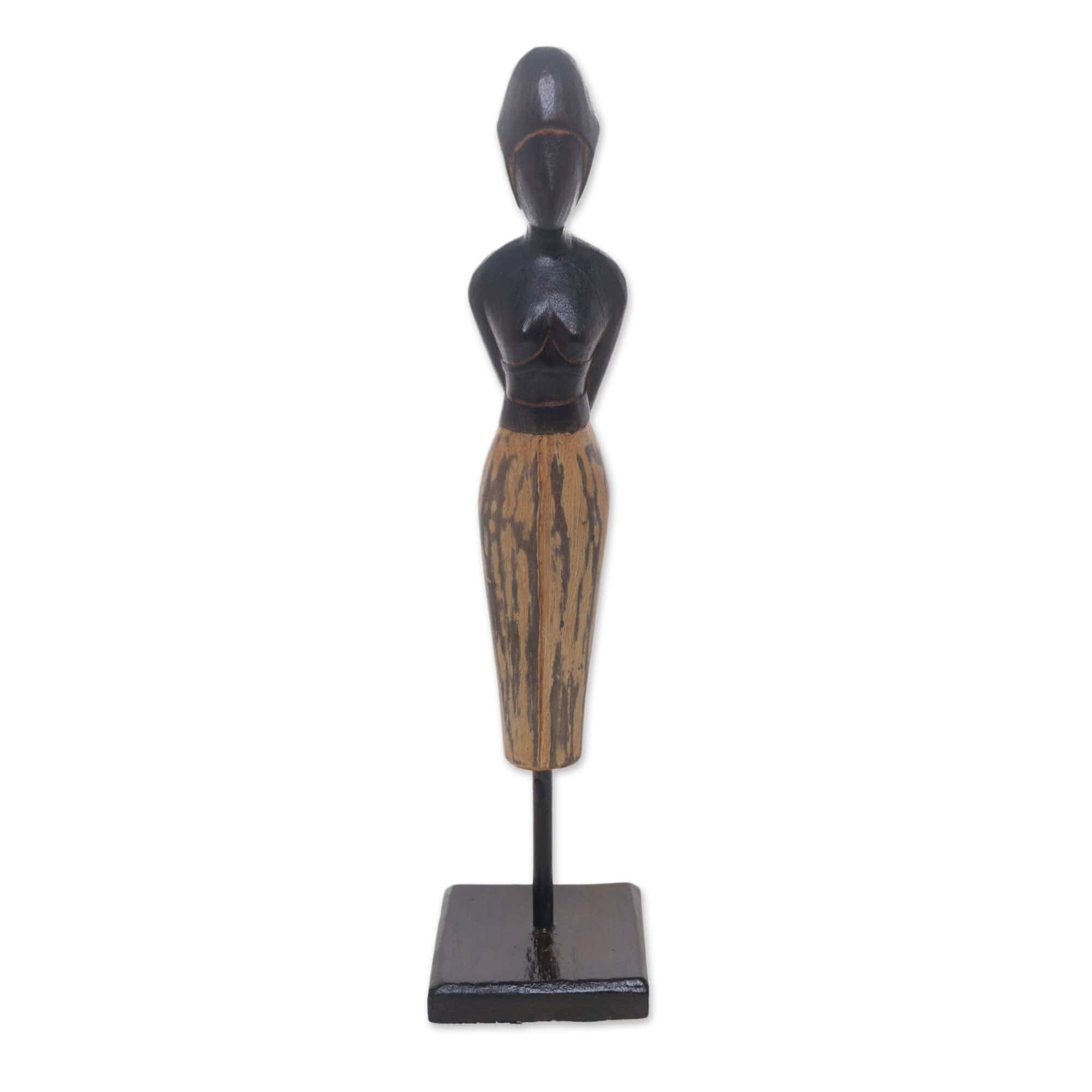 Wood sculpture - Waiting