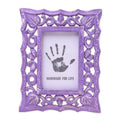 Lilac Purple Shabby Chic Mango Wood Photo Frame 4x6 Inch - Purple Bliss