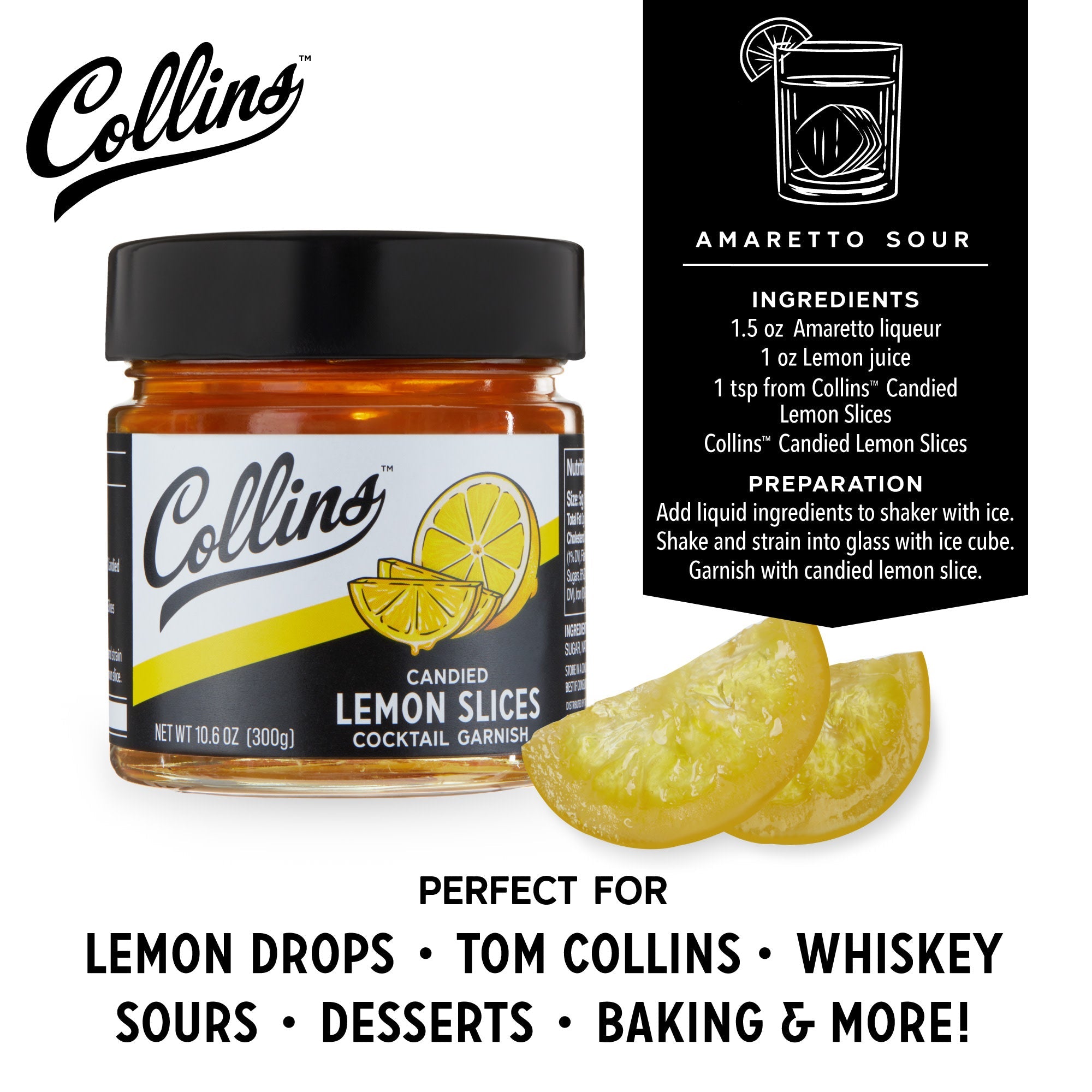 Candied Lemon Slices in Syrup 10.6 oz