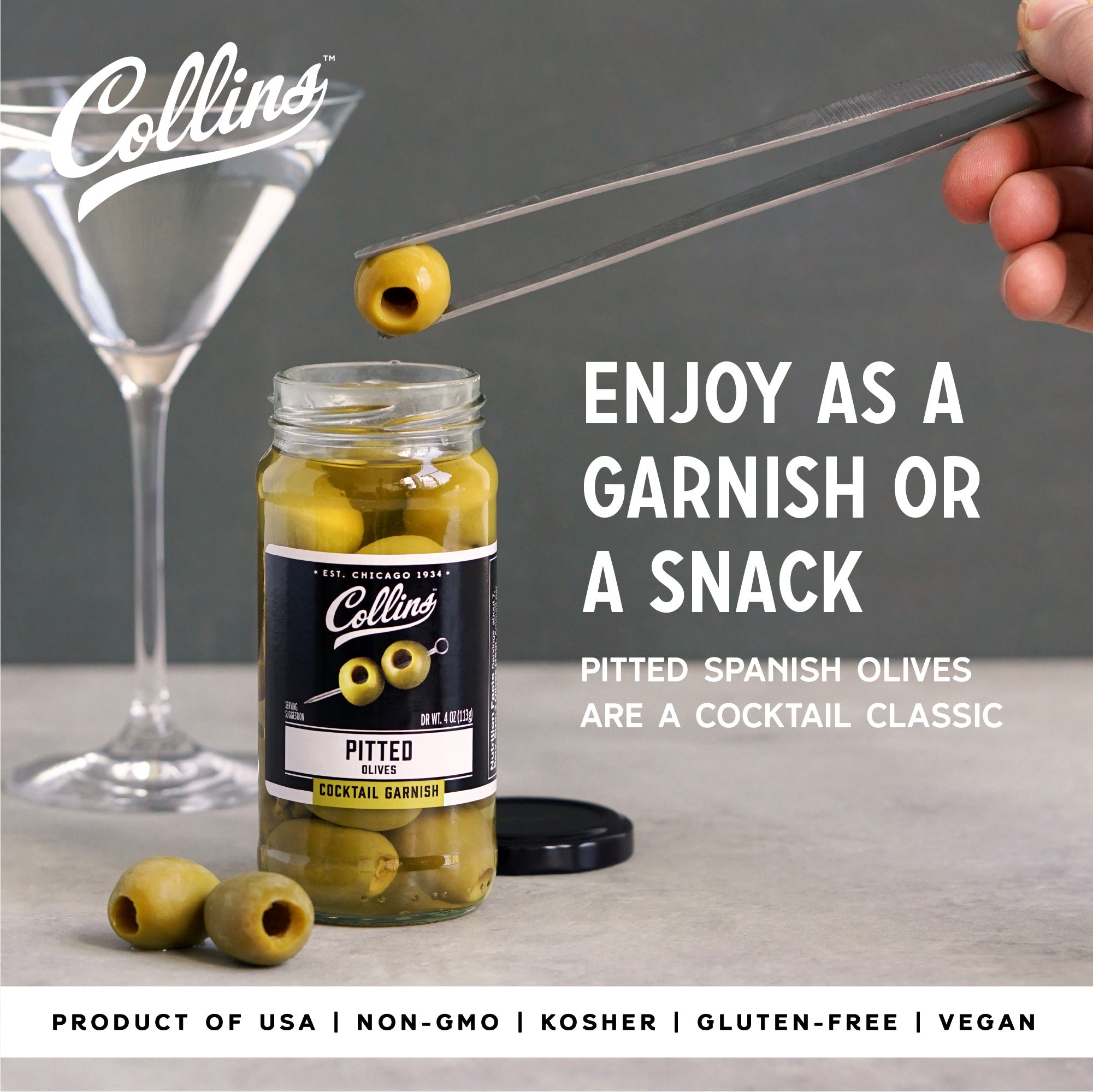 Pitted Olives 4 oz
