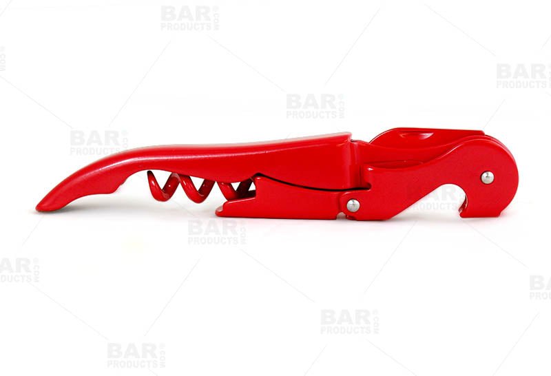 BarConic® Double-Hinged Corkscrew - Solid Red with Red Worm