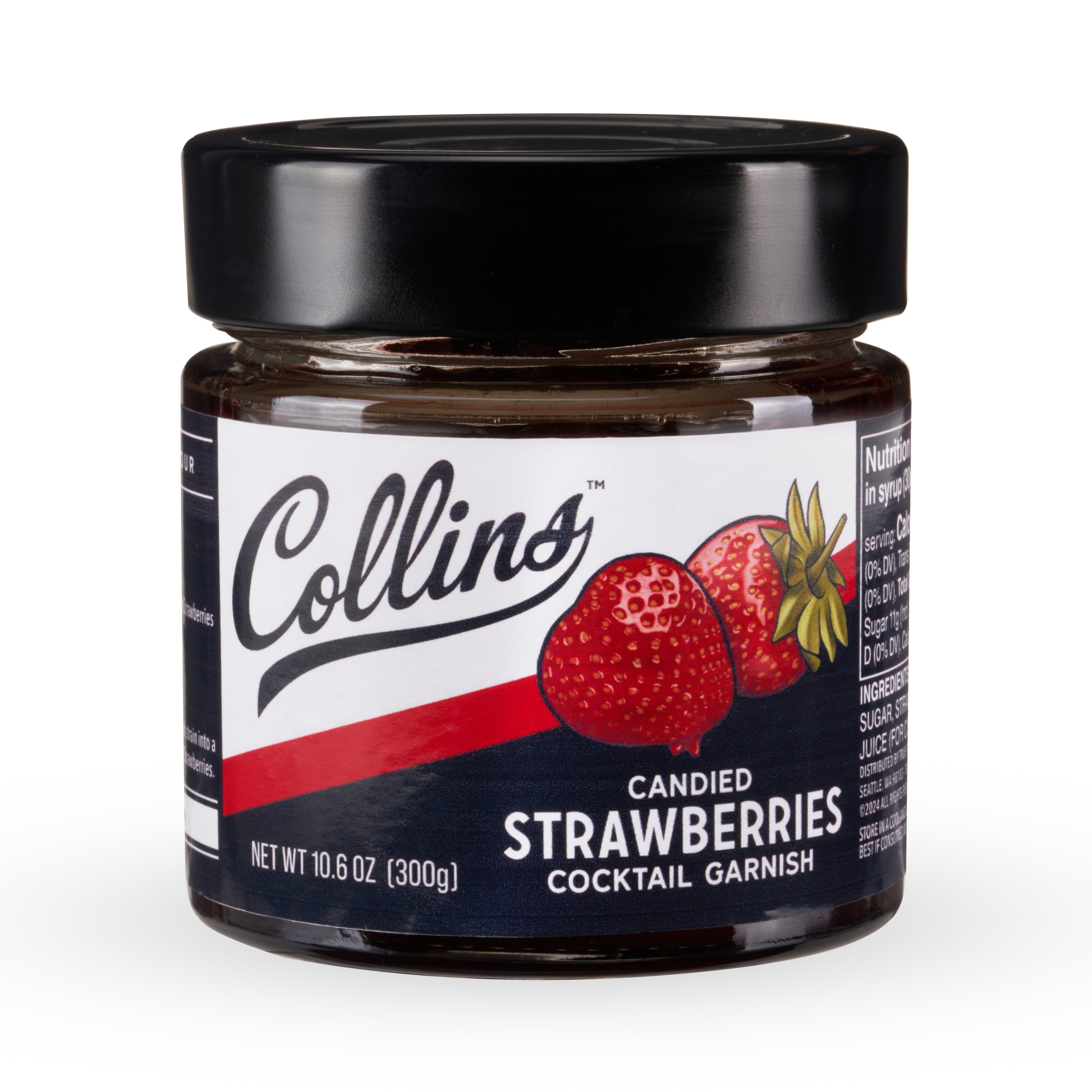 Candied Strawberries in Syrup, 10.6 oz