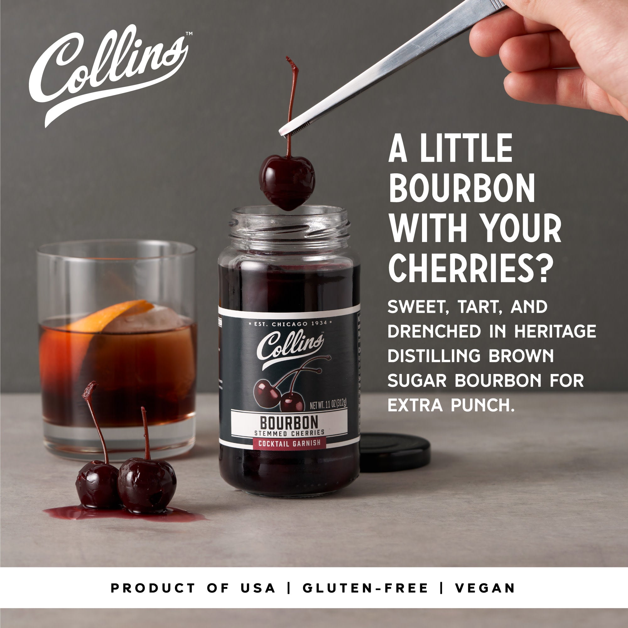 Bourbon Cherries 11 oz