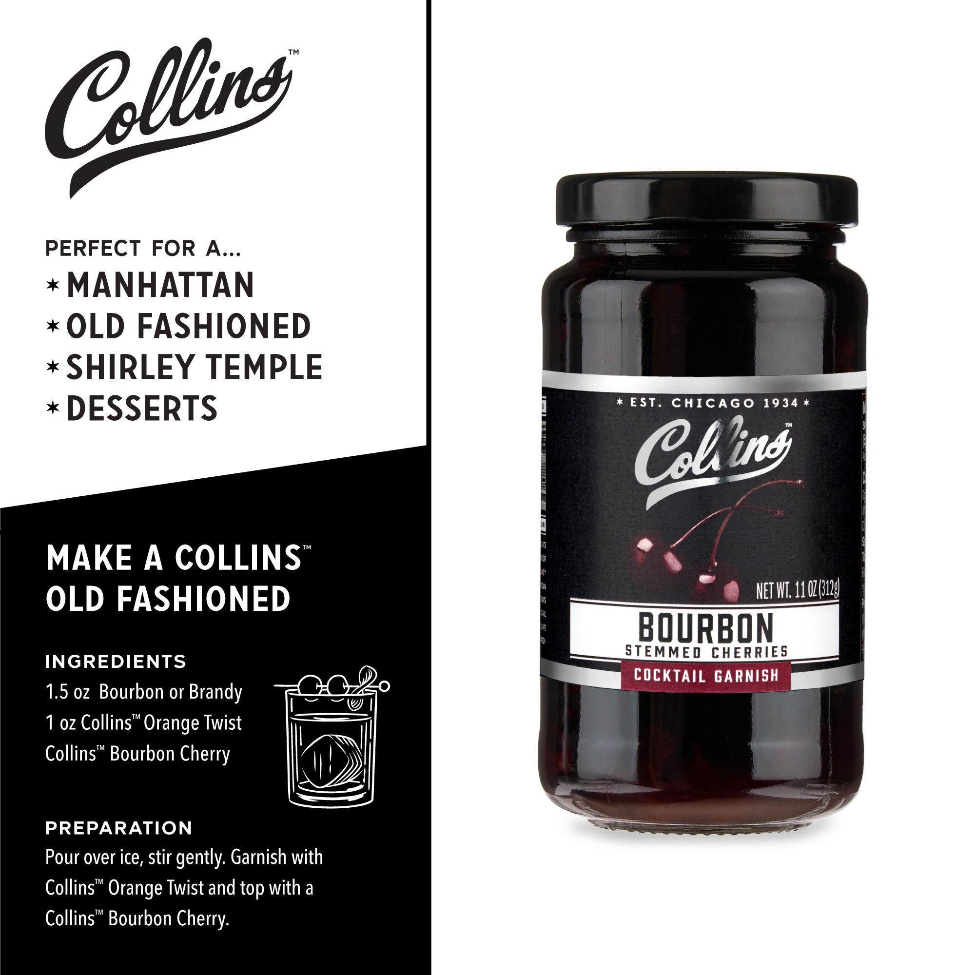 Bourbon Cherries 11 oz